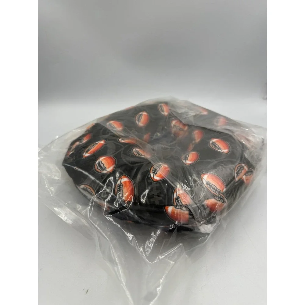 NWT Football Themed Ear Piercing Donut Pillow with Ear Hole for Side Sleepers